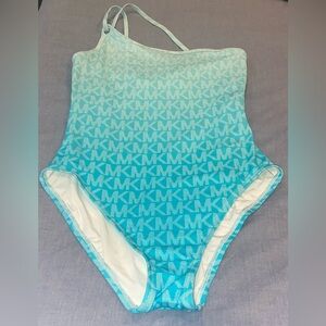 Michael Kors Women’s Swim One-Piece Swimsuit - Blue Ombré Size 10
